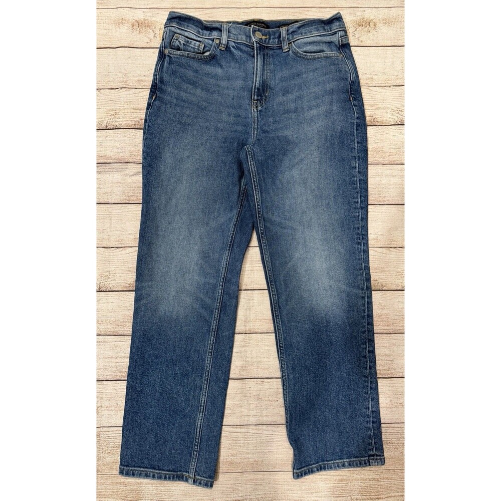 Banana Republic Premium Denim High-Rise Straight Cotton Jeans Women’s Size 29